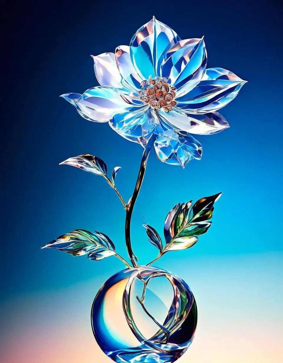 哇,这水晶花美翻了!