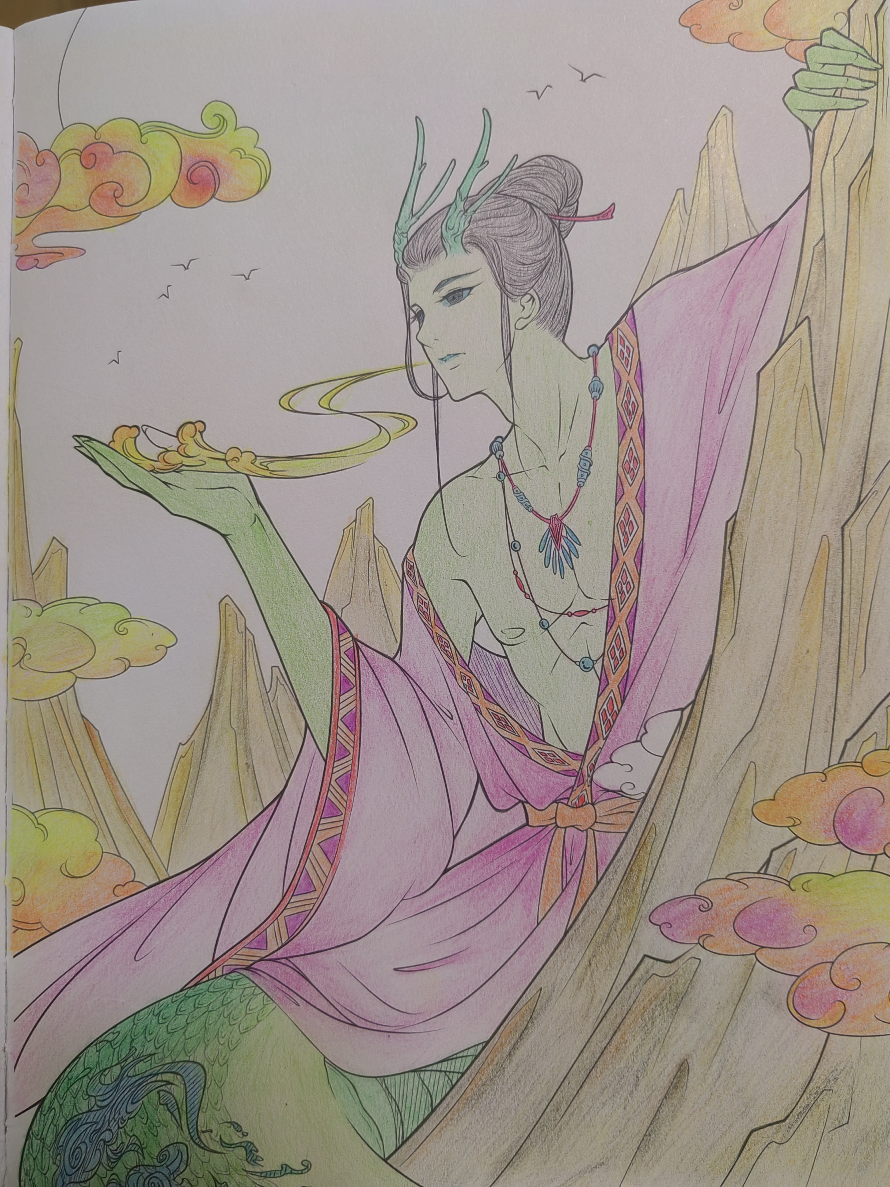 山海经涂色#画画交流组