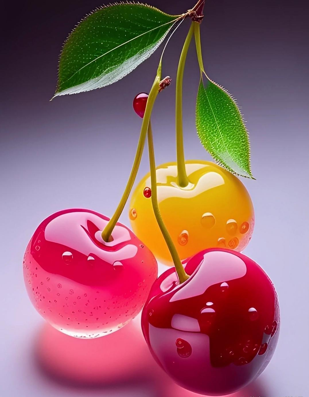 水晶樱桃•好看 樱桃好看益处多,补血去湿可理气