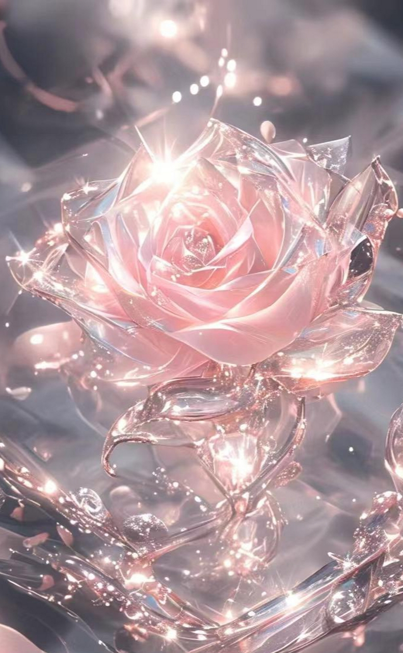 [鲜花]早安61祝福[鲜花] 夜空梦幻玫瑰花,心旷神怡入意境.