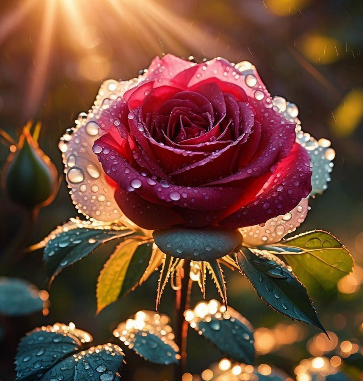 双心相遇61浪漫起航 晶莹剔透心相印,一红一蓝相交融.