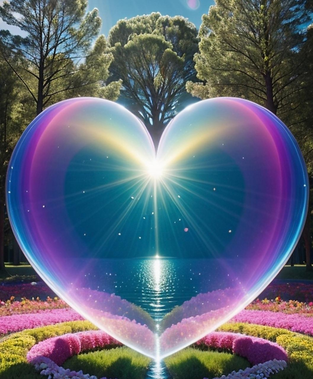 心心相印•心舒畅 心形彩虹淡淡香,星星闪烁绽光芒