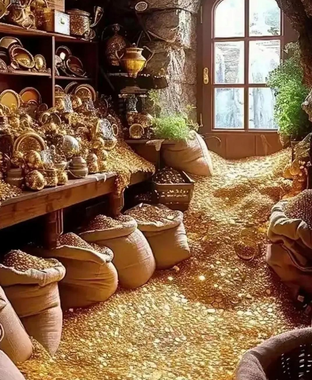 金银满仓•黄金万两 金银珠宝堆满仓,接财接福放心上.