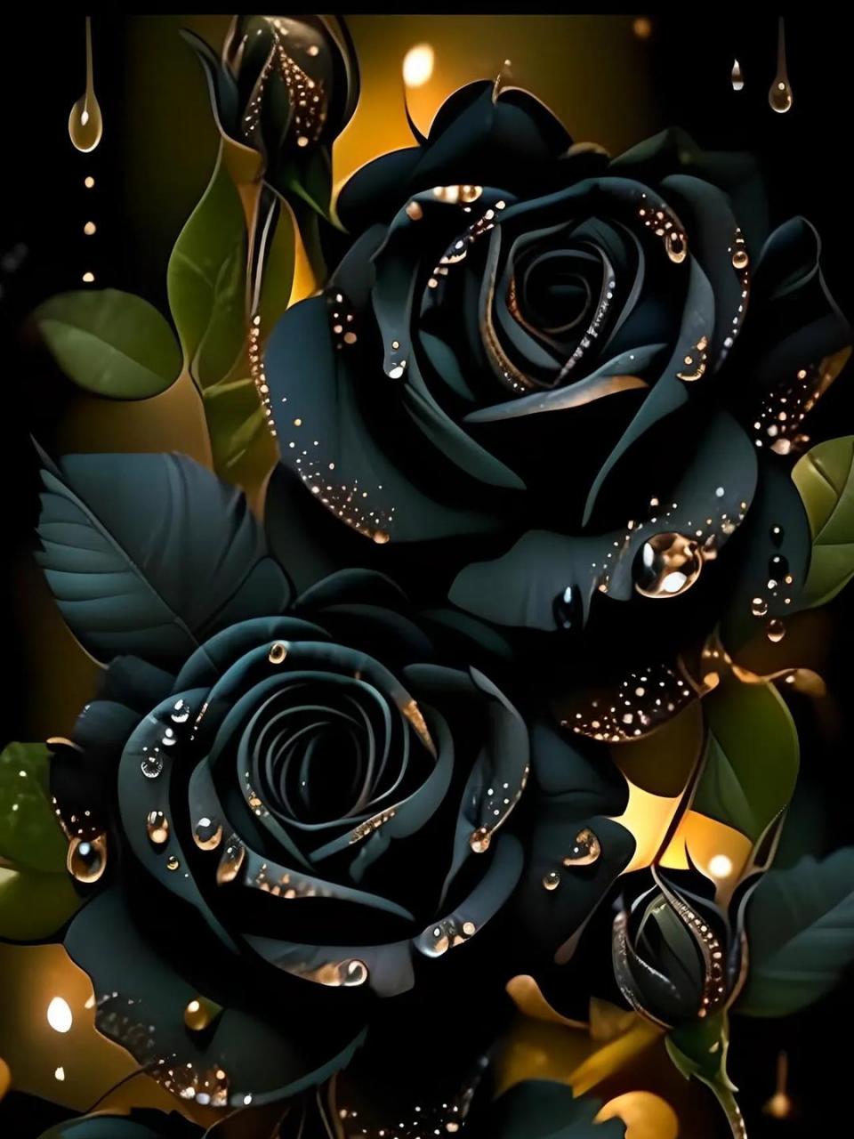 黑色玫瑰61深深情感