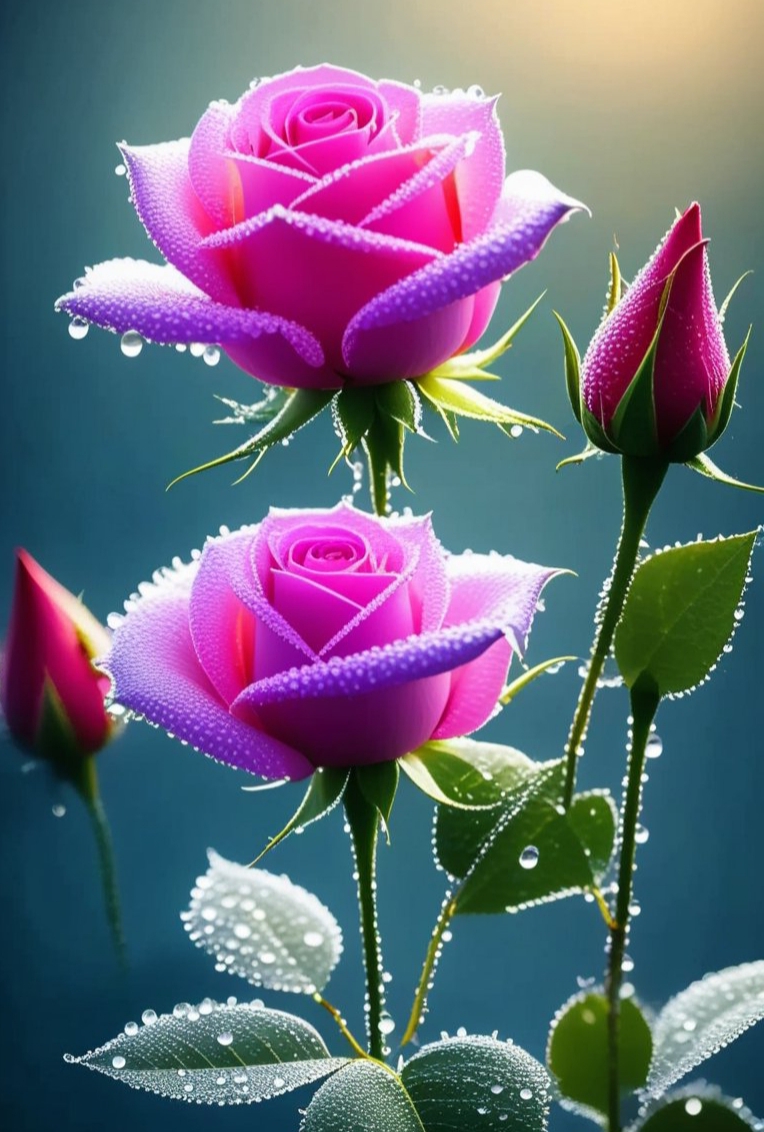 娇艳玫瑰如诗画 玫瑰花朵如诗画,香飘四溢展芳华