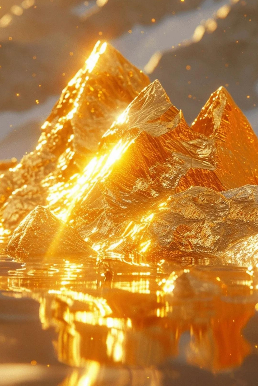 早安•㊗️福[鲜花] 金光普照金山绕,财源滚滚迎福报