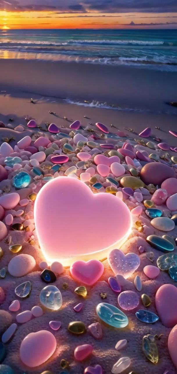 光明心61心无忧 爱心晶石照眼明,类似珍珠颗颗亮.