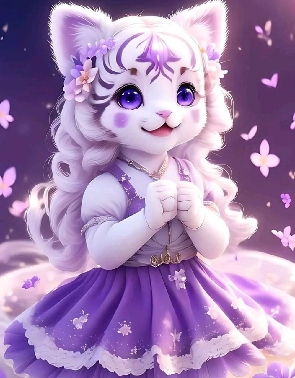 猫女起舞61梦幻星夜 猫女翩翩轻起舞,裙摆随风舞翻飞.