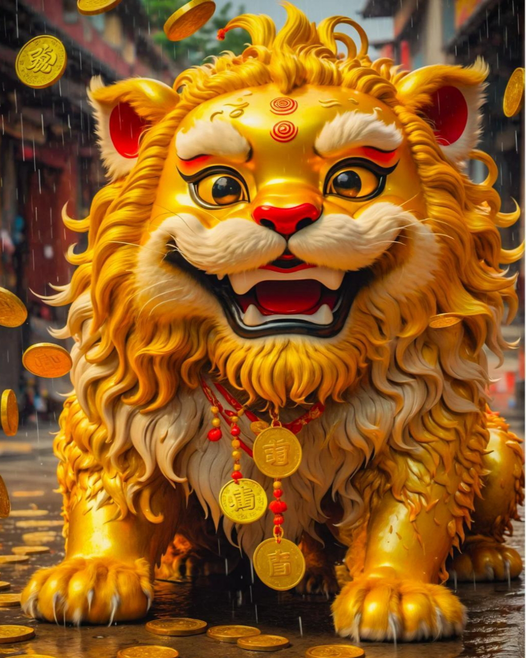 福禄财神送福到,接福迎福福禄到.