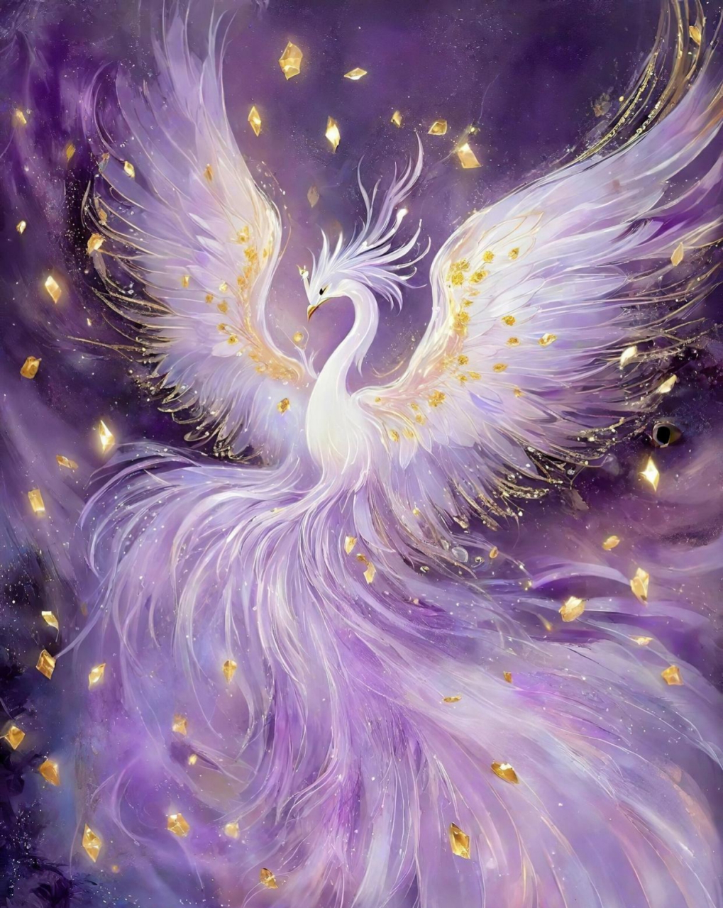 凤凰涅槃61欲火重生 凤凰展翅高飞翔,梦幻星河飞腾运.