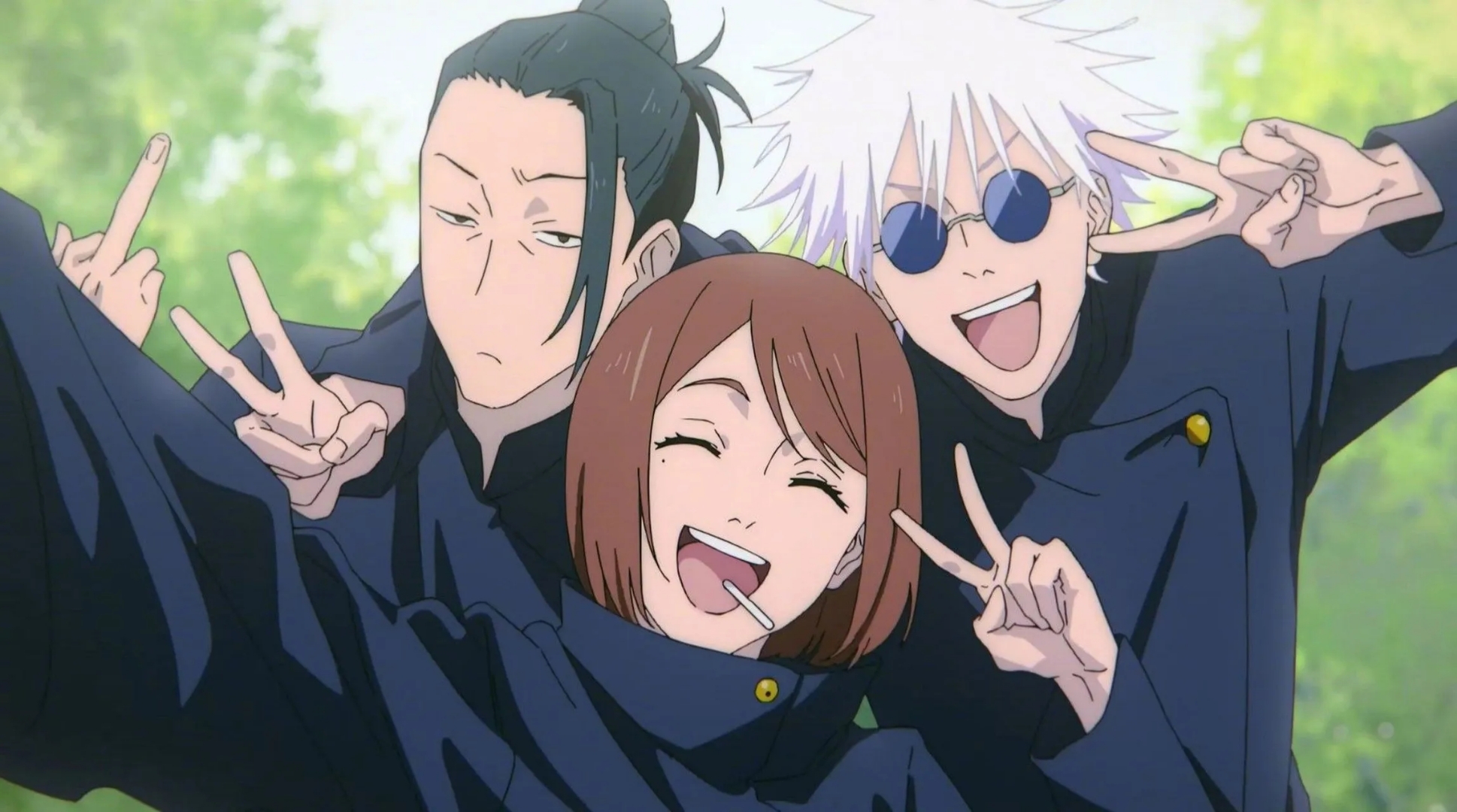 经典三人组,无论哪国动漫,铁三角队形不能乱,请保持好队形.