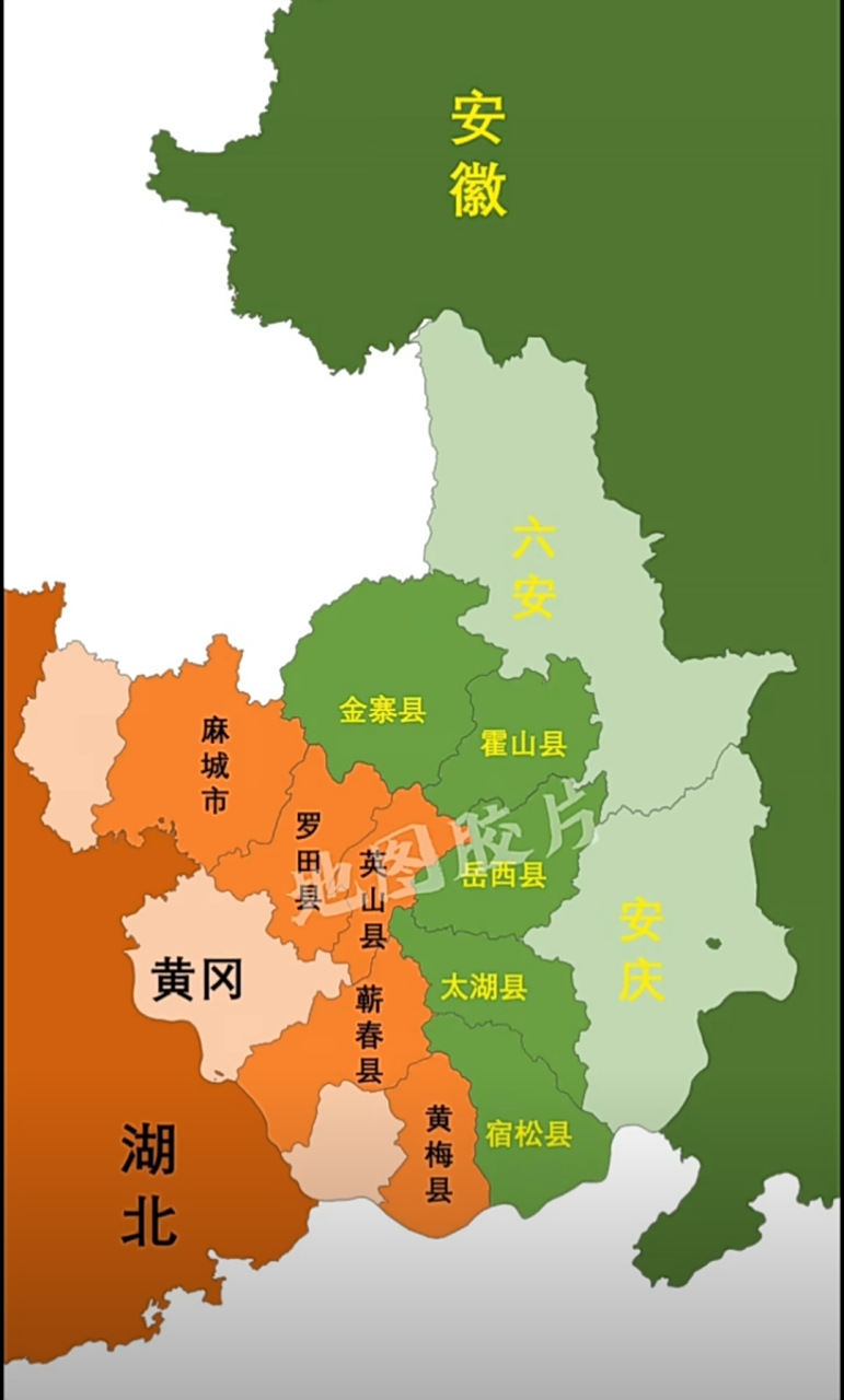 湖北和安徽接壤的县市