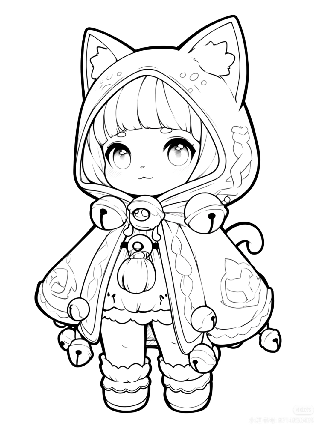 q版人物线稿练习打卡#四川珂乐芙美互联网咨询有限公司