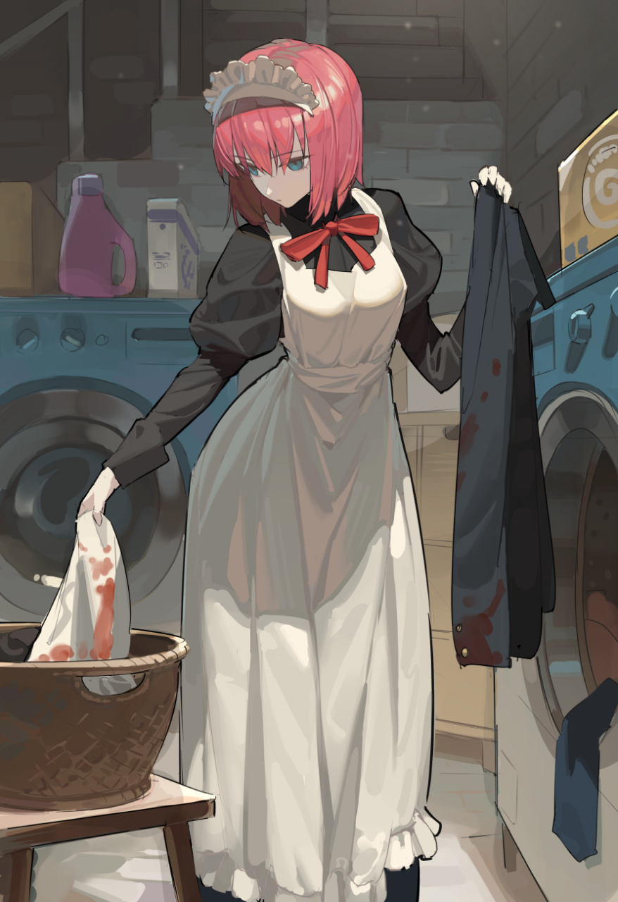 衣服上的污渍不对#二次元美图#  画师:timbougami