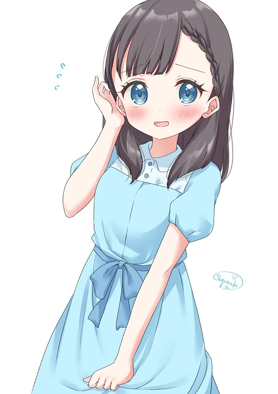 害羞的样子很可爱#二次元美图#  画师:sugutsuka_rerun