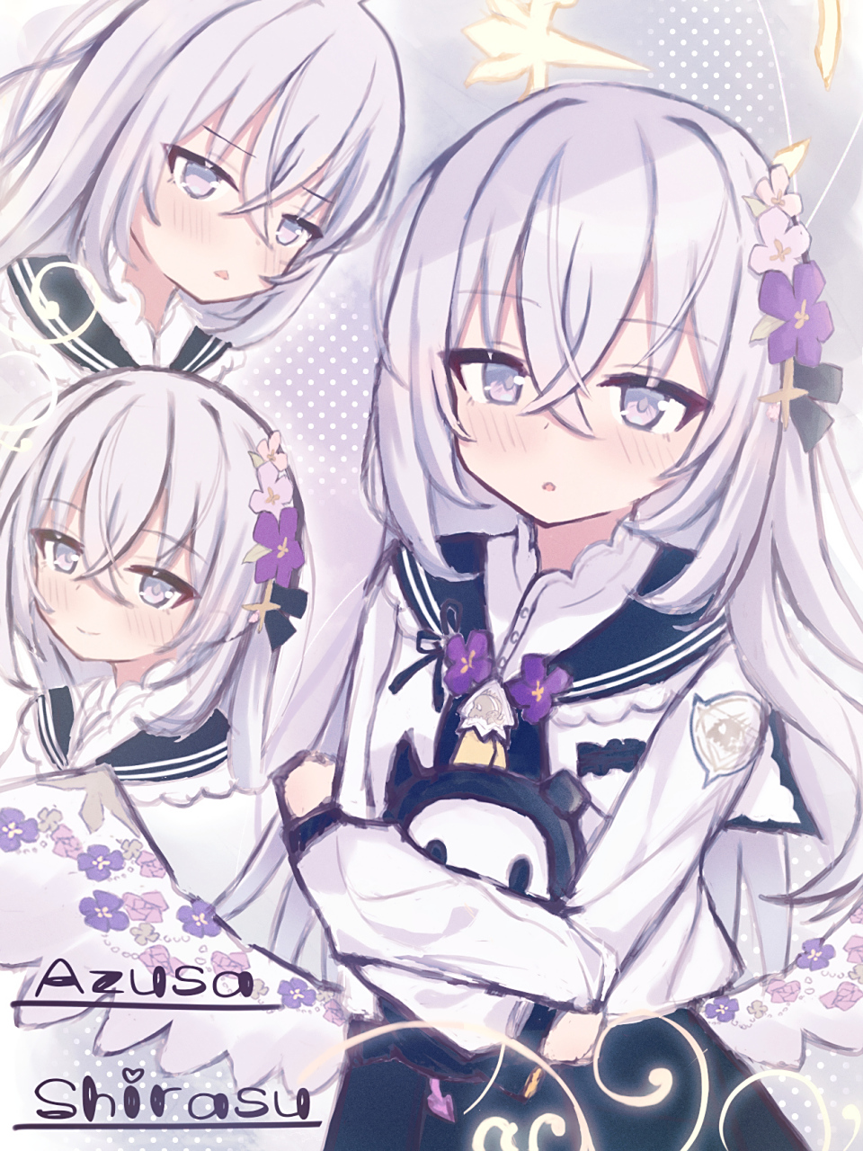 白洲梓#二次元美图#  画师:八代ハチ