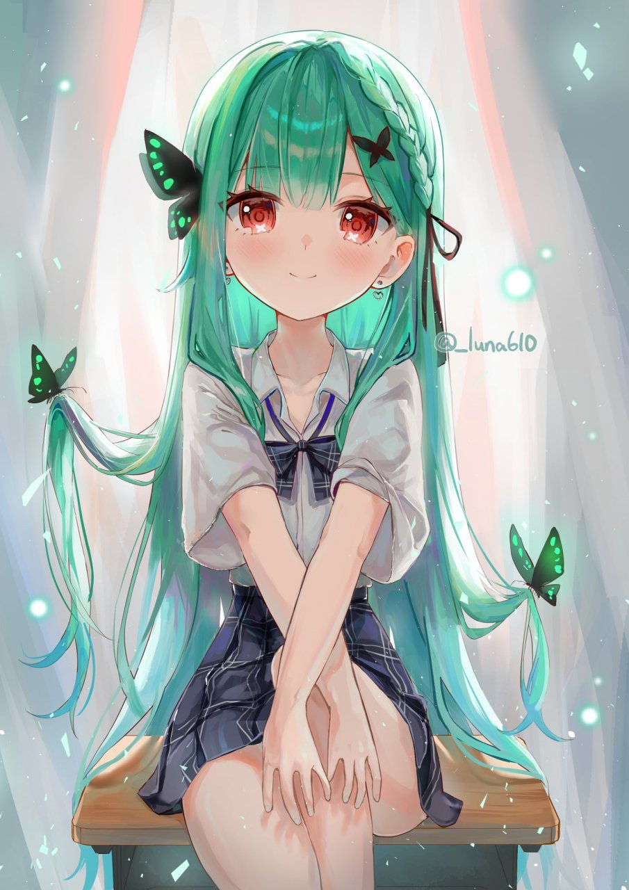 润羽露西娅#二次元美图#  画师:luna