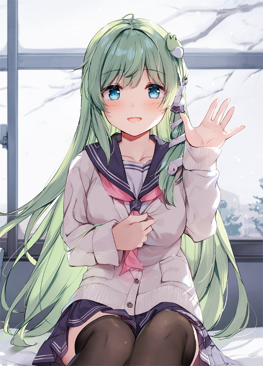 东风谷早苗#二次元美图#  画师:miyase_mahiro