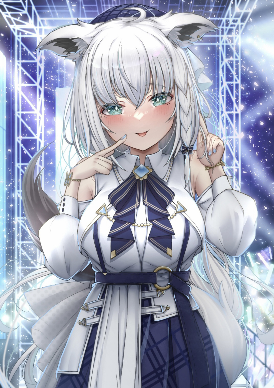 白上吹雪#二次元美图#  画师:りまも pixiv:110461743