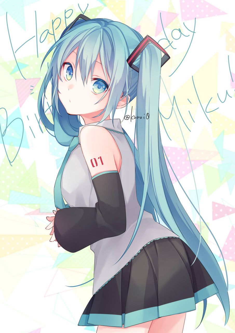 初音未来#二次元美图 画师:kuroi0