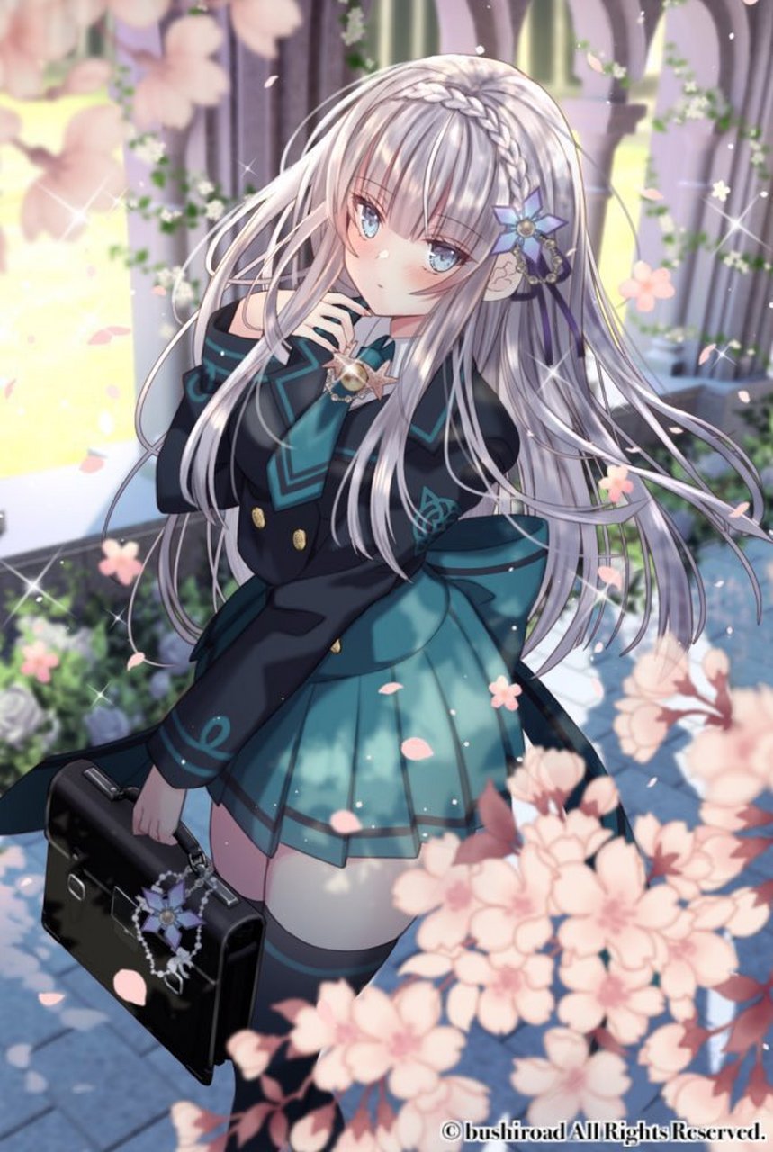 喜欢哪位银发学妹[三哈]#二次元美图#  画师:nozomiim