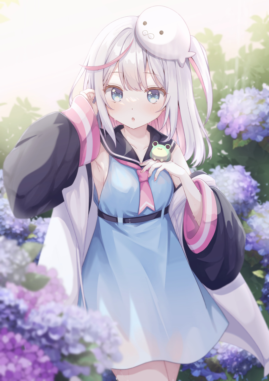 萌系少女#二次元美图#  画师:gomalioy pixiv:109697174