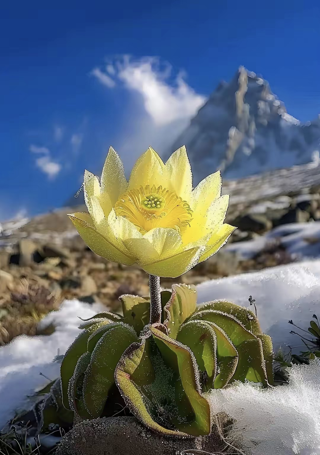 天边的雪莲花原唱图片