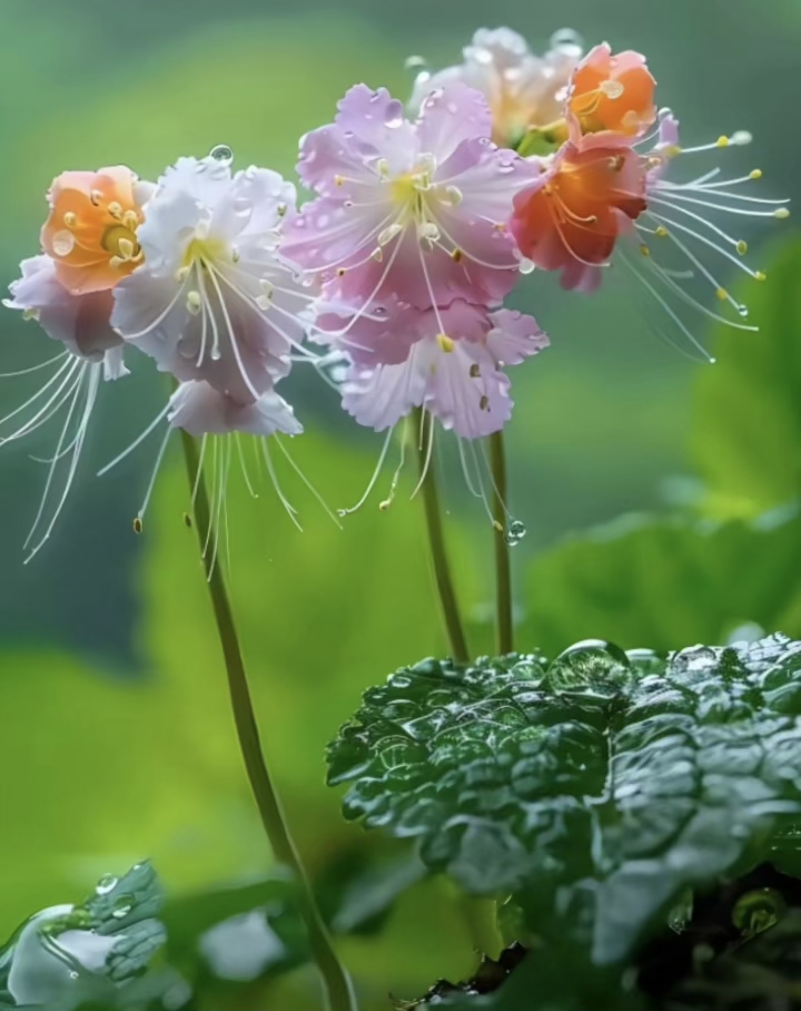 适合做屏保的唯美壁纸 雨露滋润下