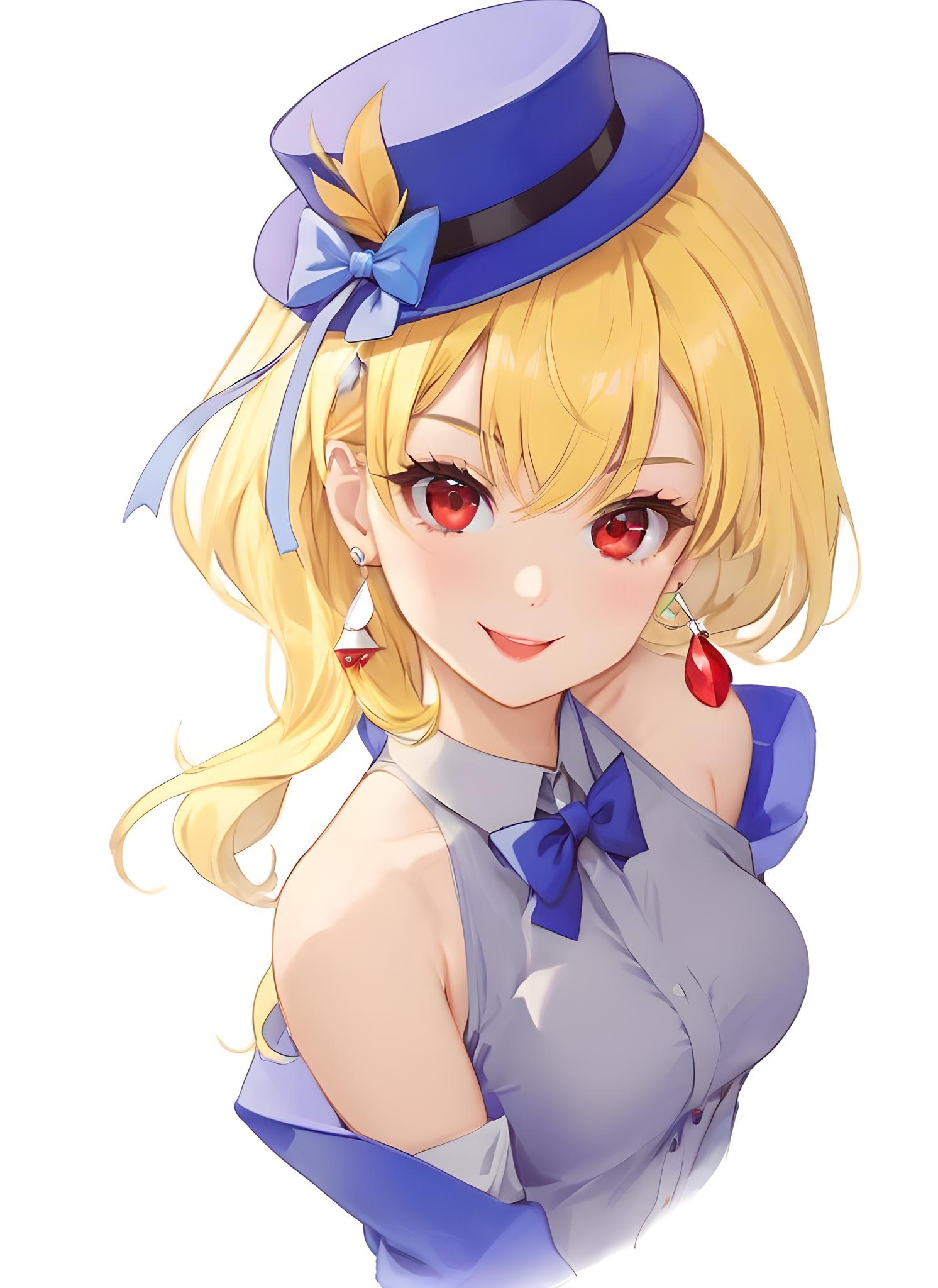 张二次元壁纸#二次元壁纸# #壁纸#  78金发碧眼小可爱,萌化你的动漫