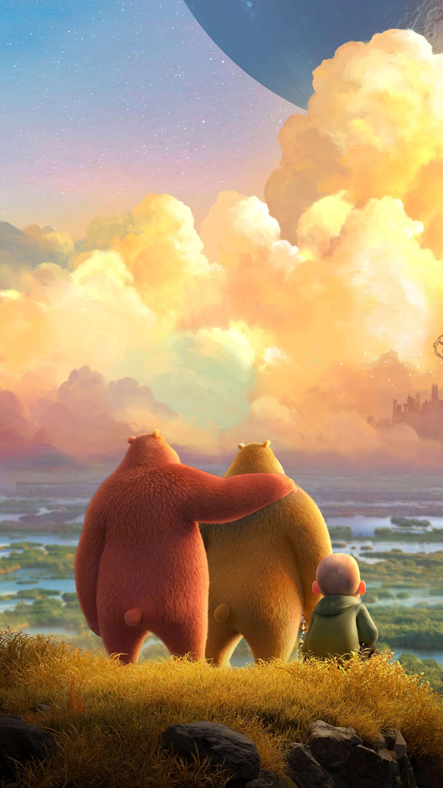 93 熊出没,一幅温馨又动人的海报!