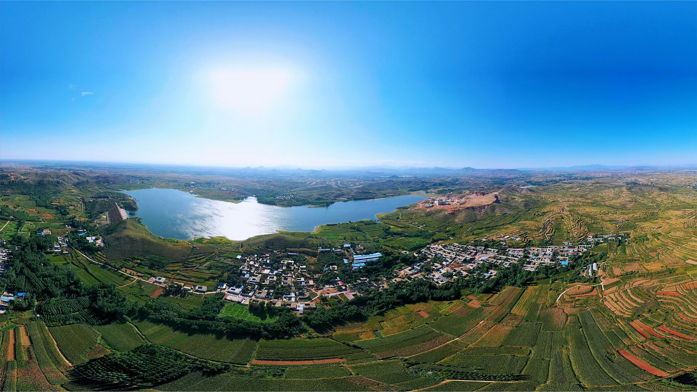 石家庄行唐通用机场,我的老家航拍和效果图.