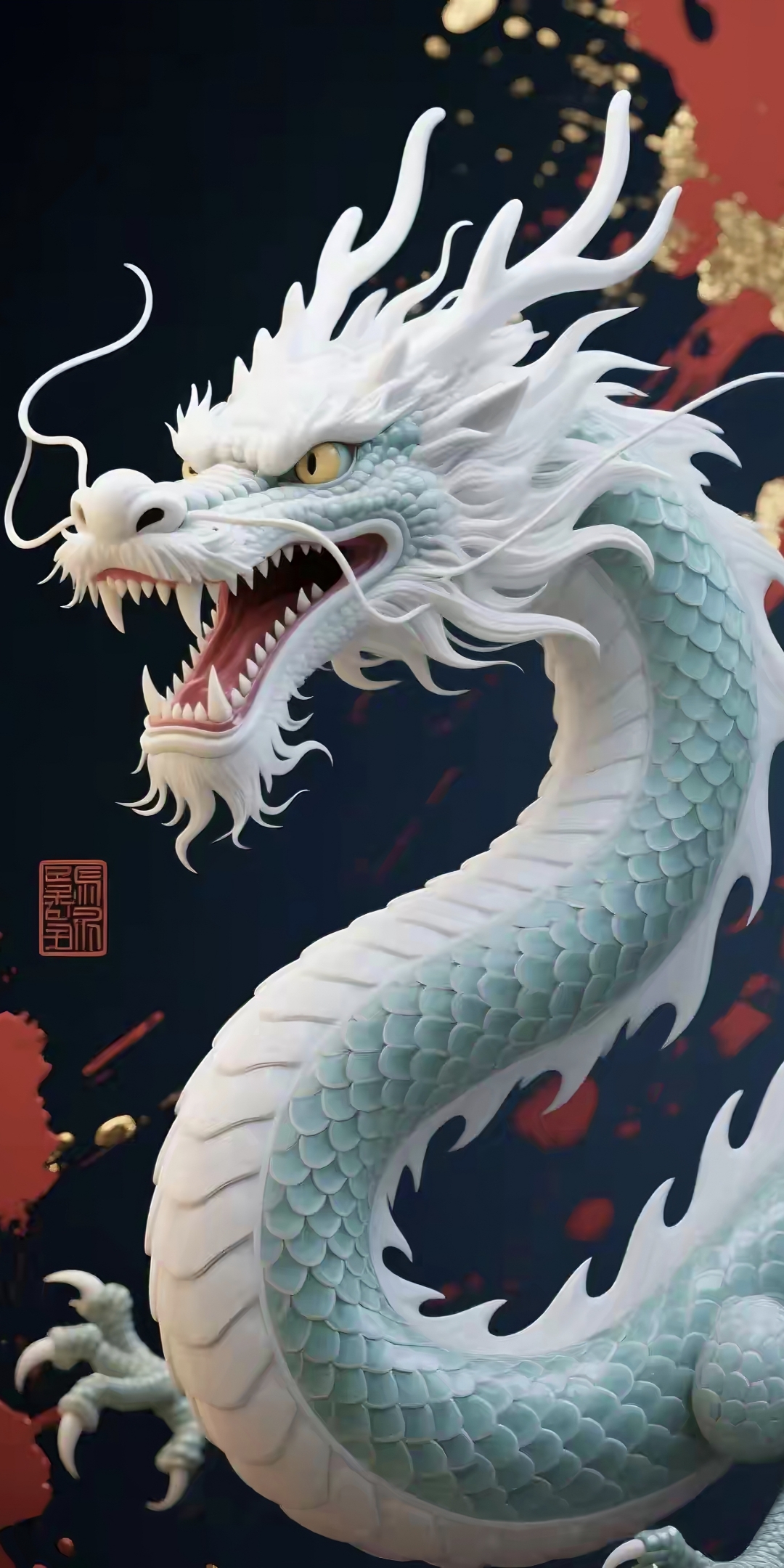 高清神龙图分享 哇!这金色的龙好酷炫,好像真能活过来一样!