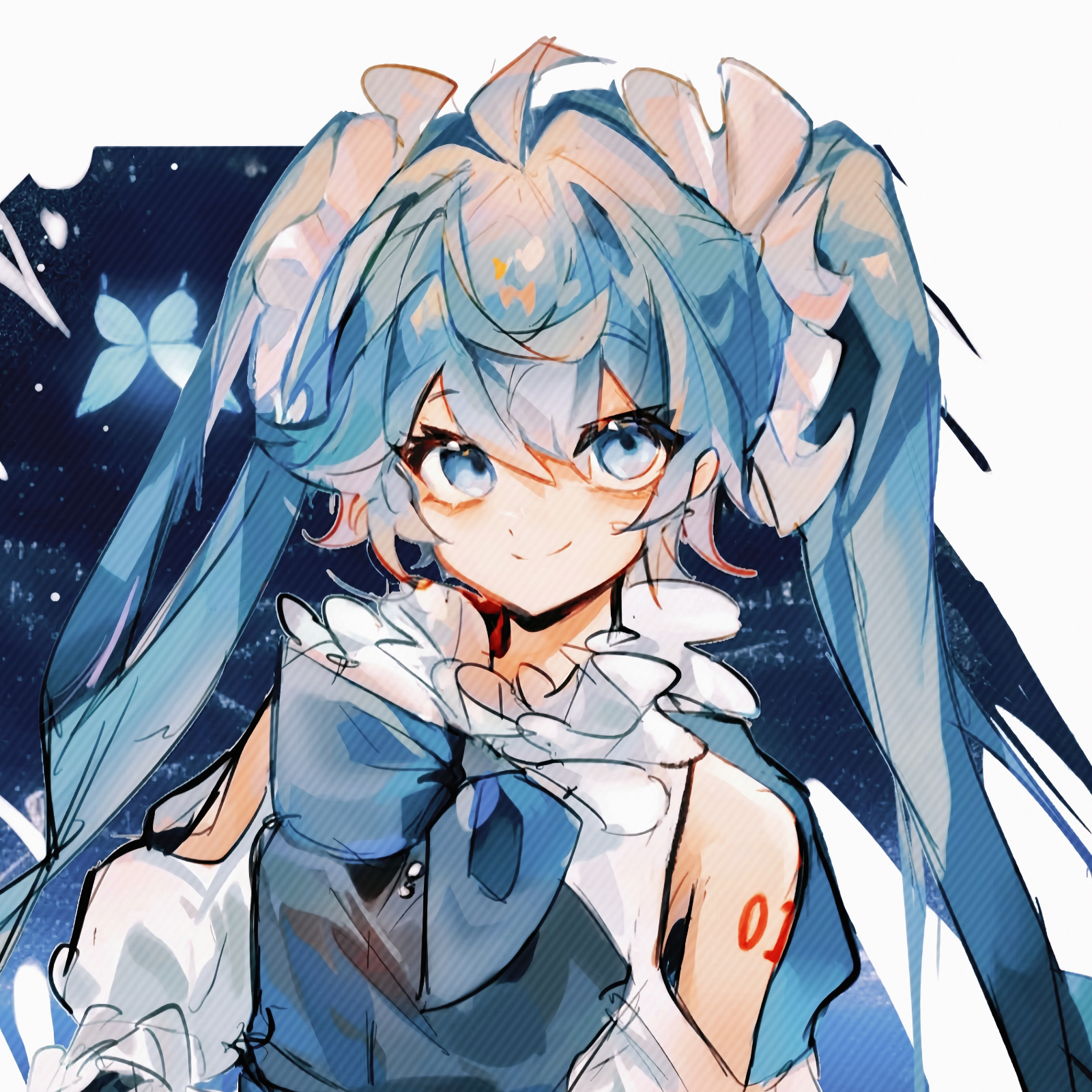 未来初音头像清晰图片