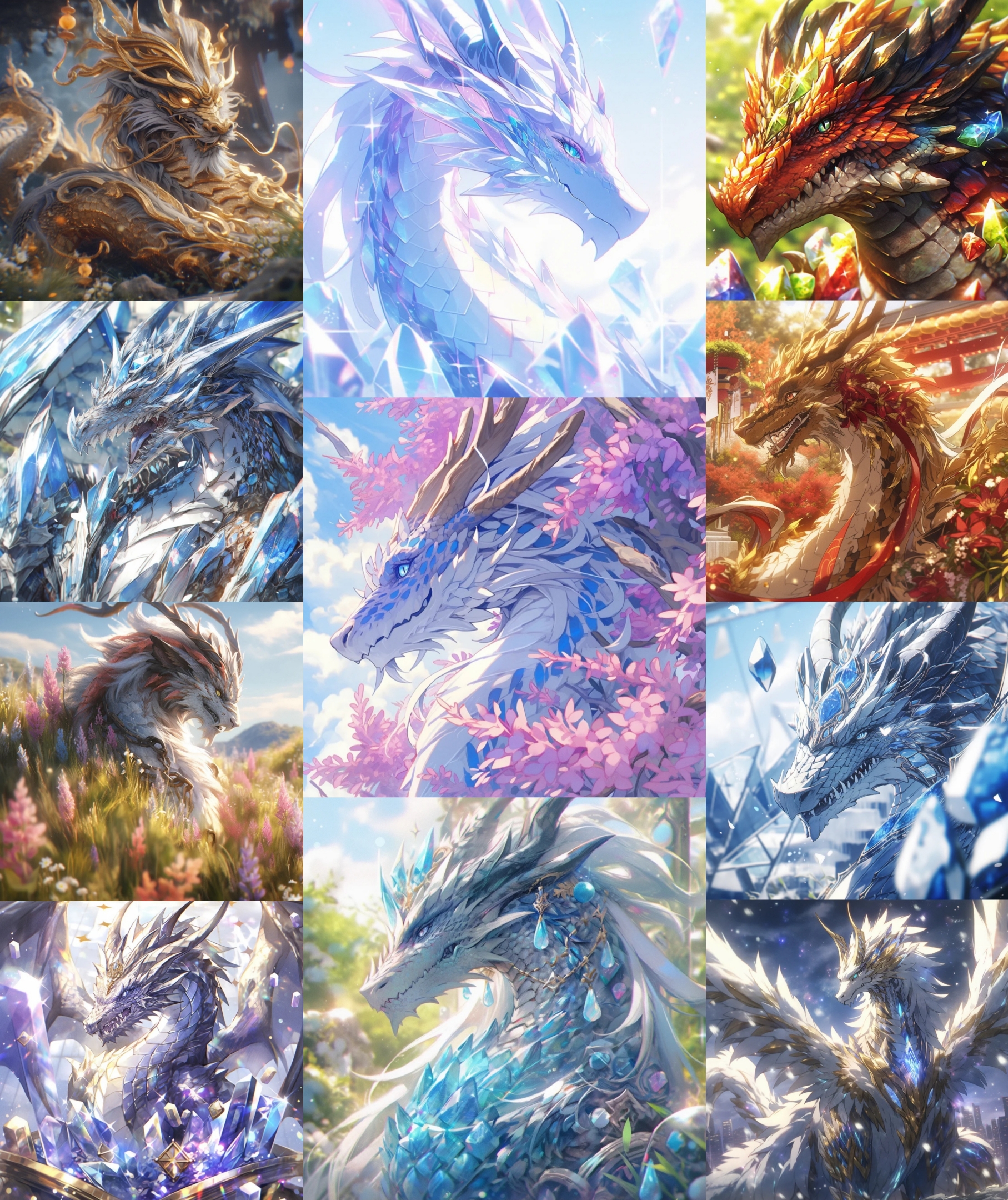 精美可爱的神龙头像