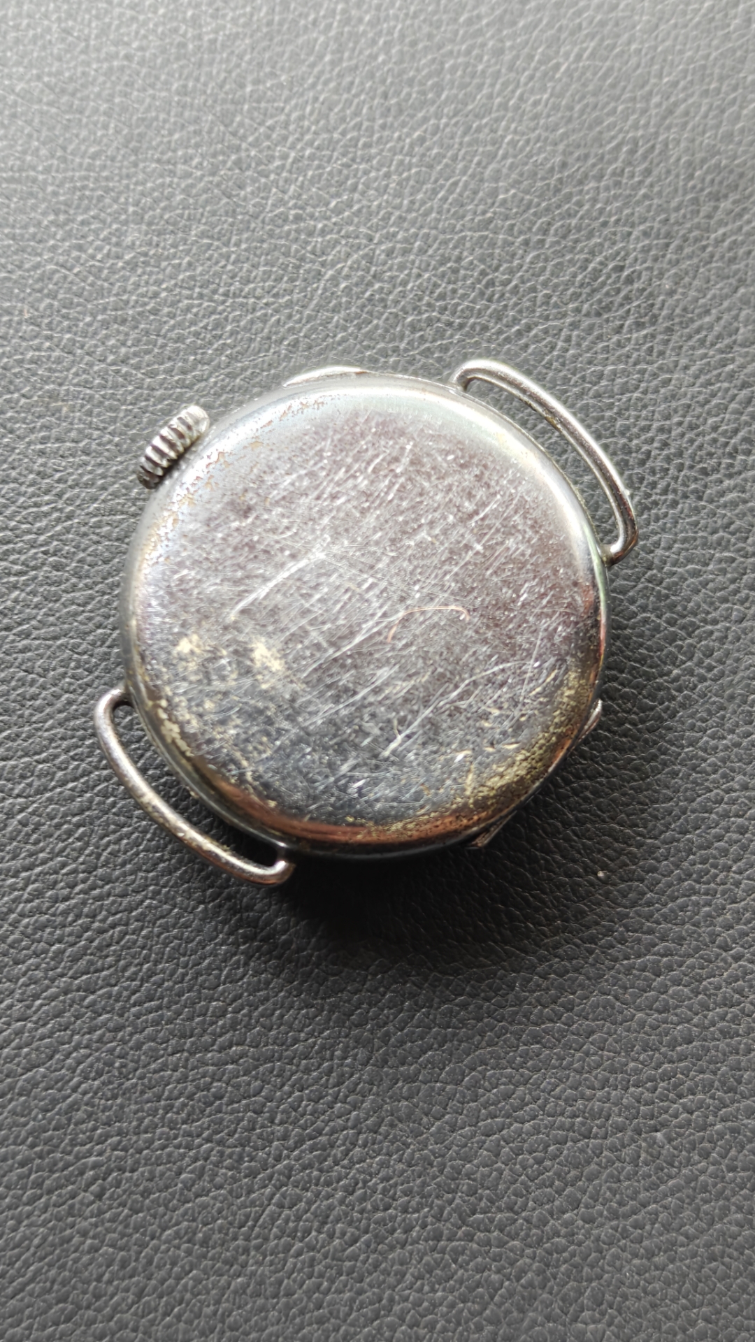 瑞士古董手动机械表,将官底,蓝色宝石轴承,有特色