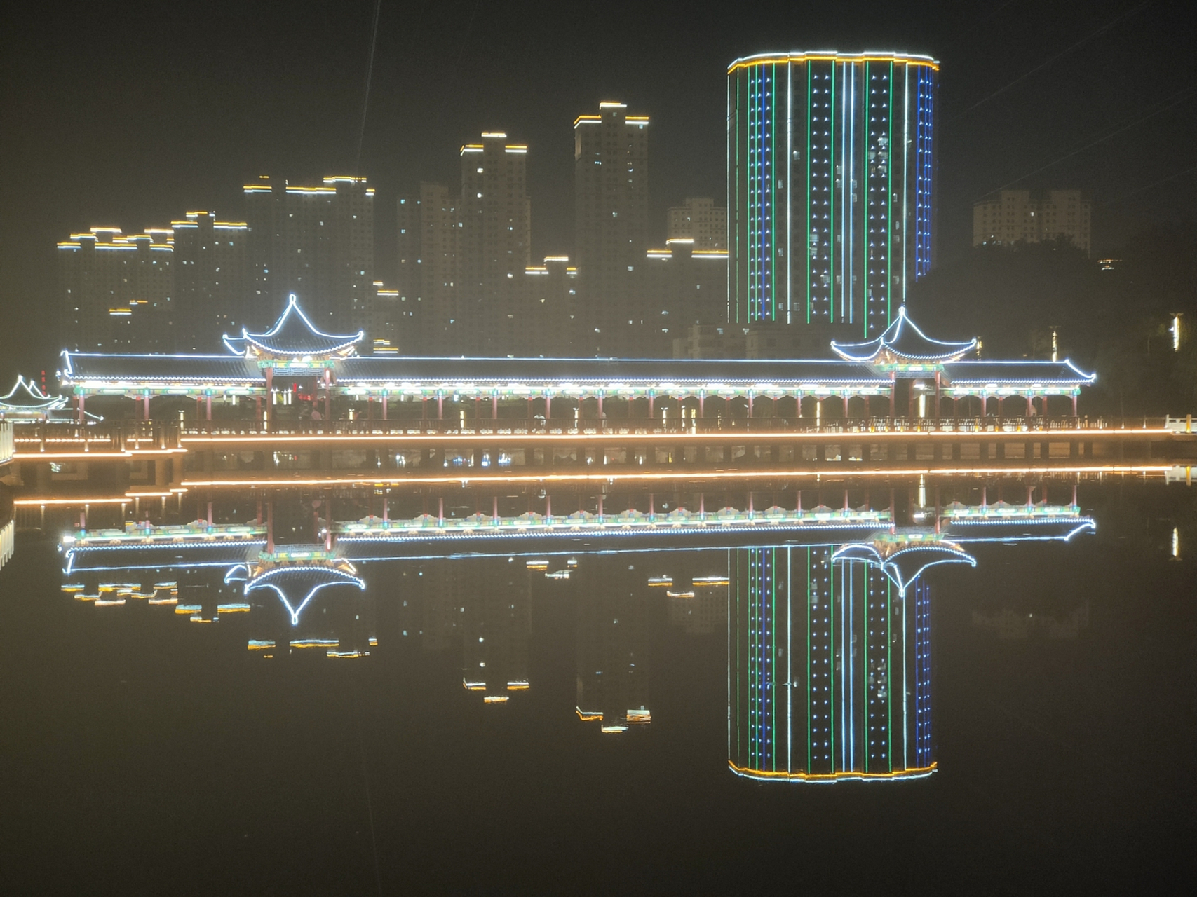 白银大金沟夜景