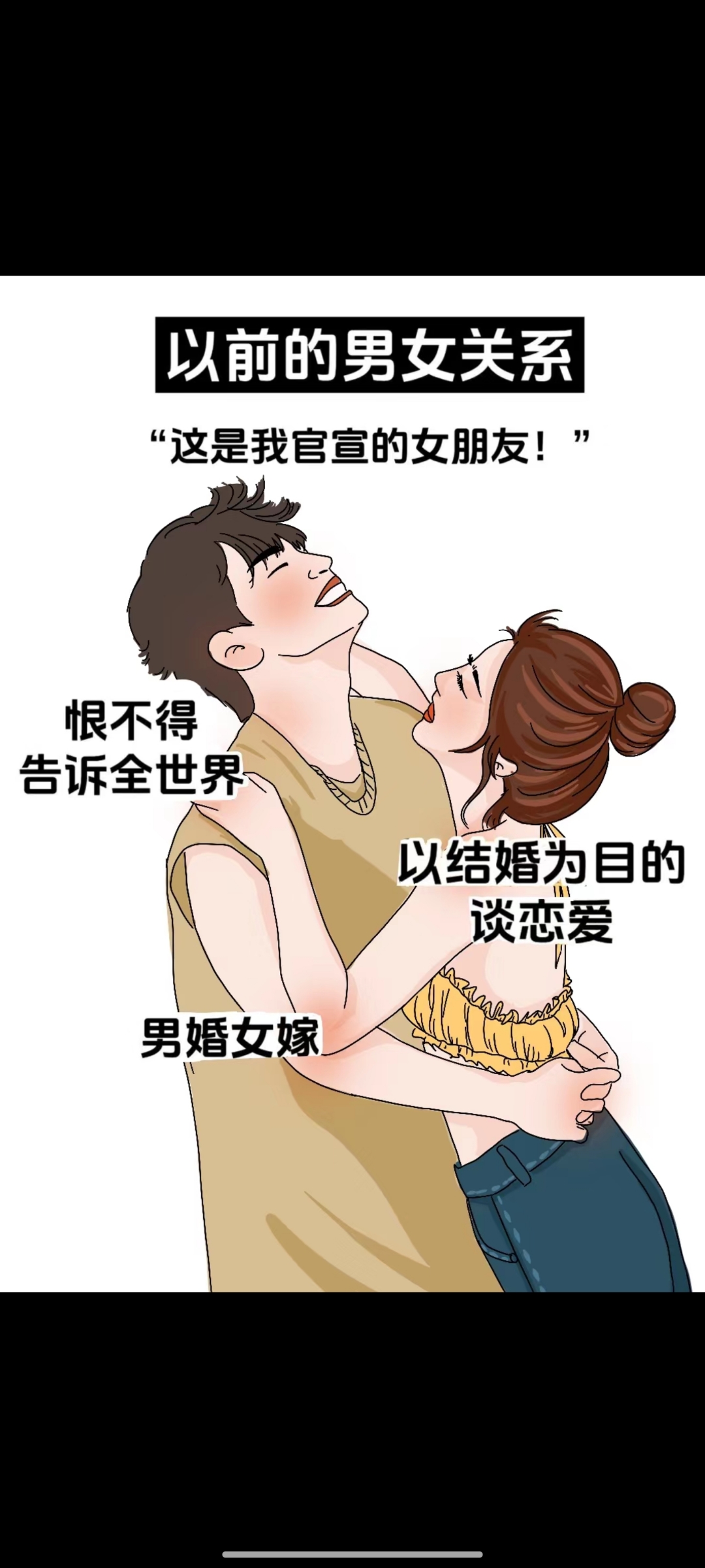 恋爱前和恋爱后的对比