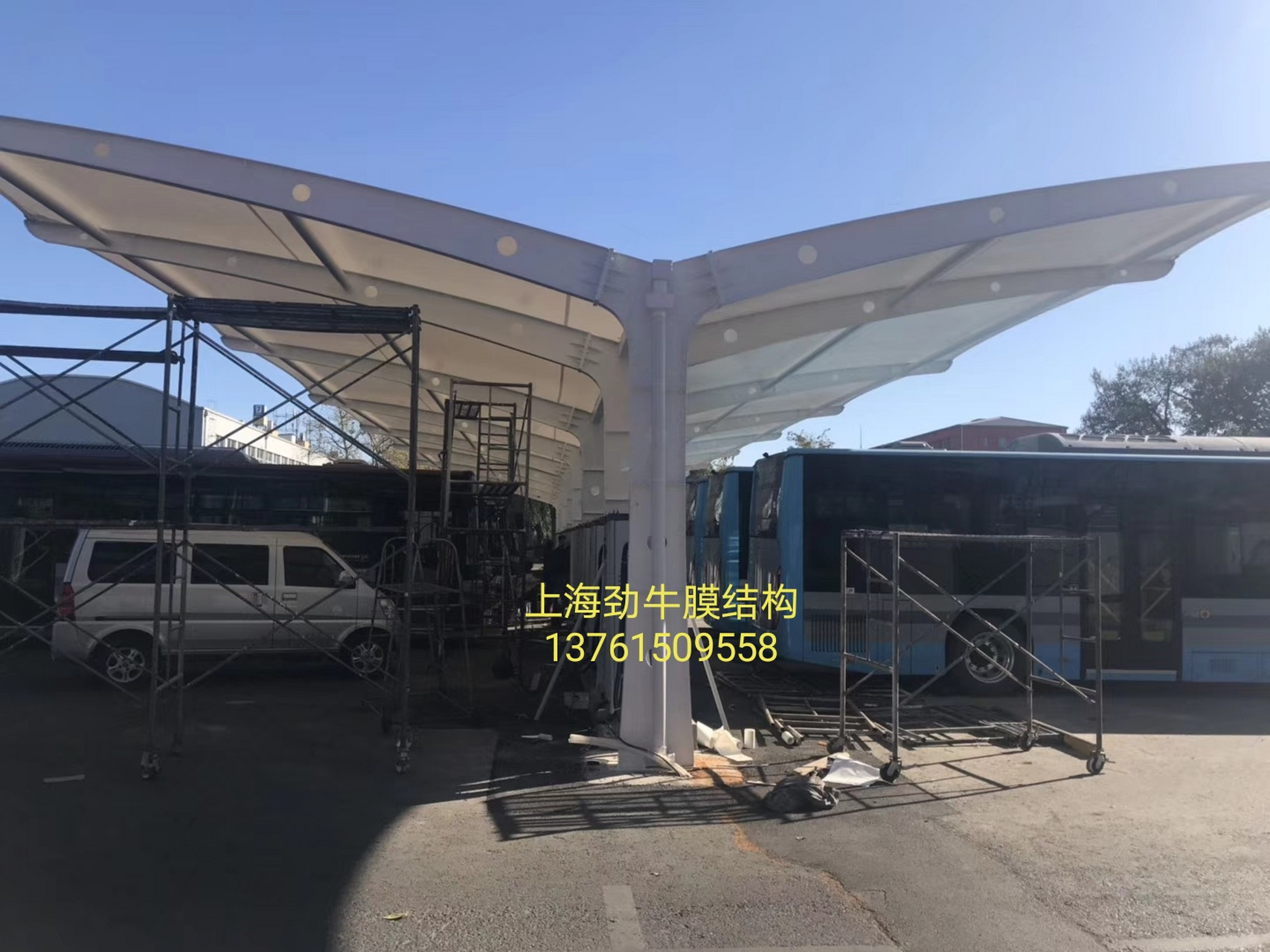 上海劲牛膜结构工程,专业膜结构.