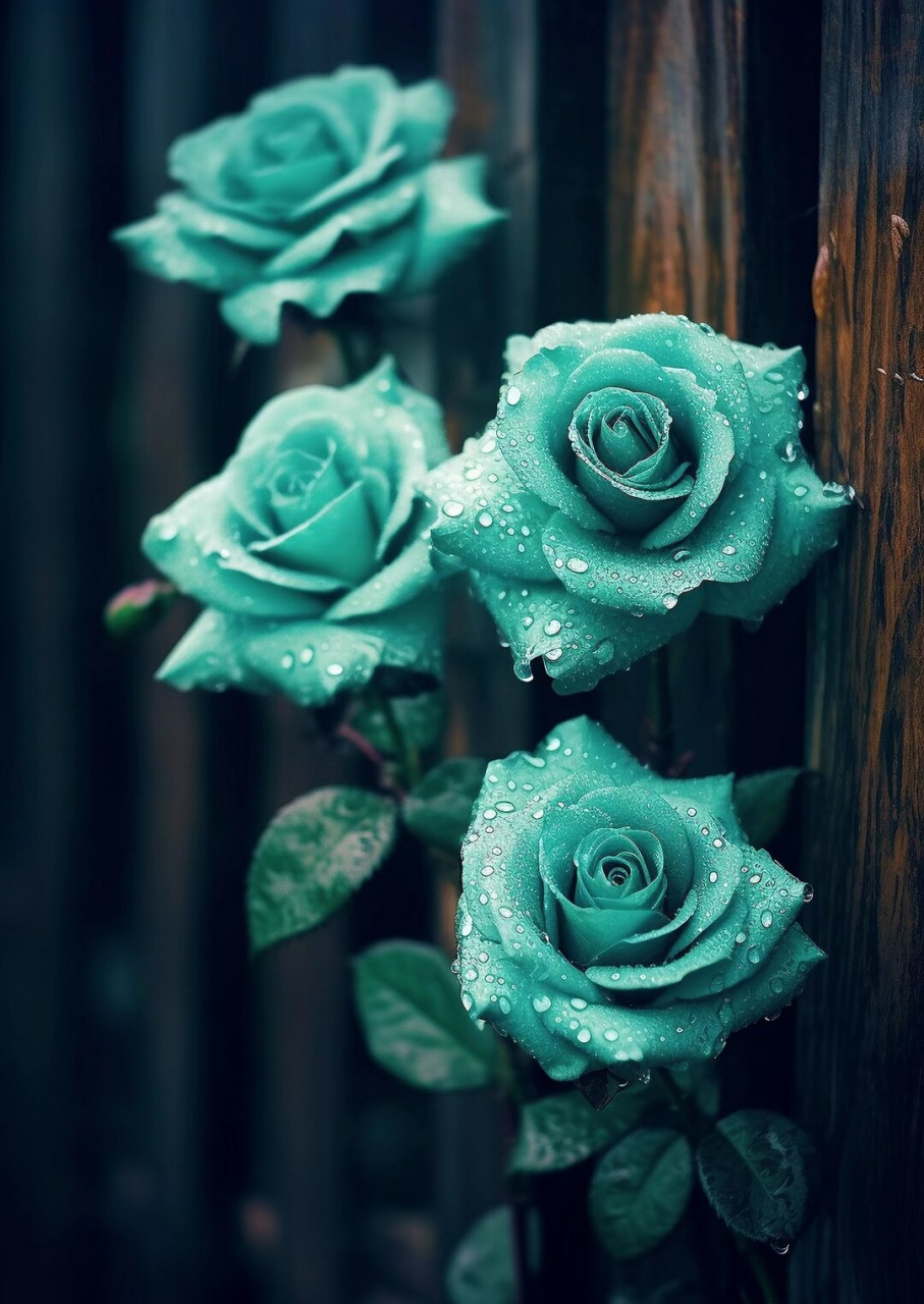 雨中的绿玫瑰 #爱在情人节