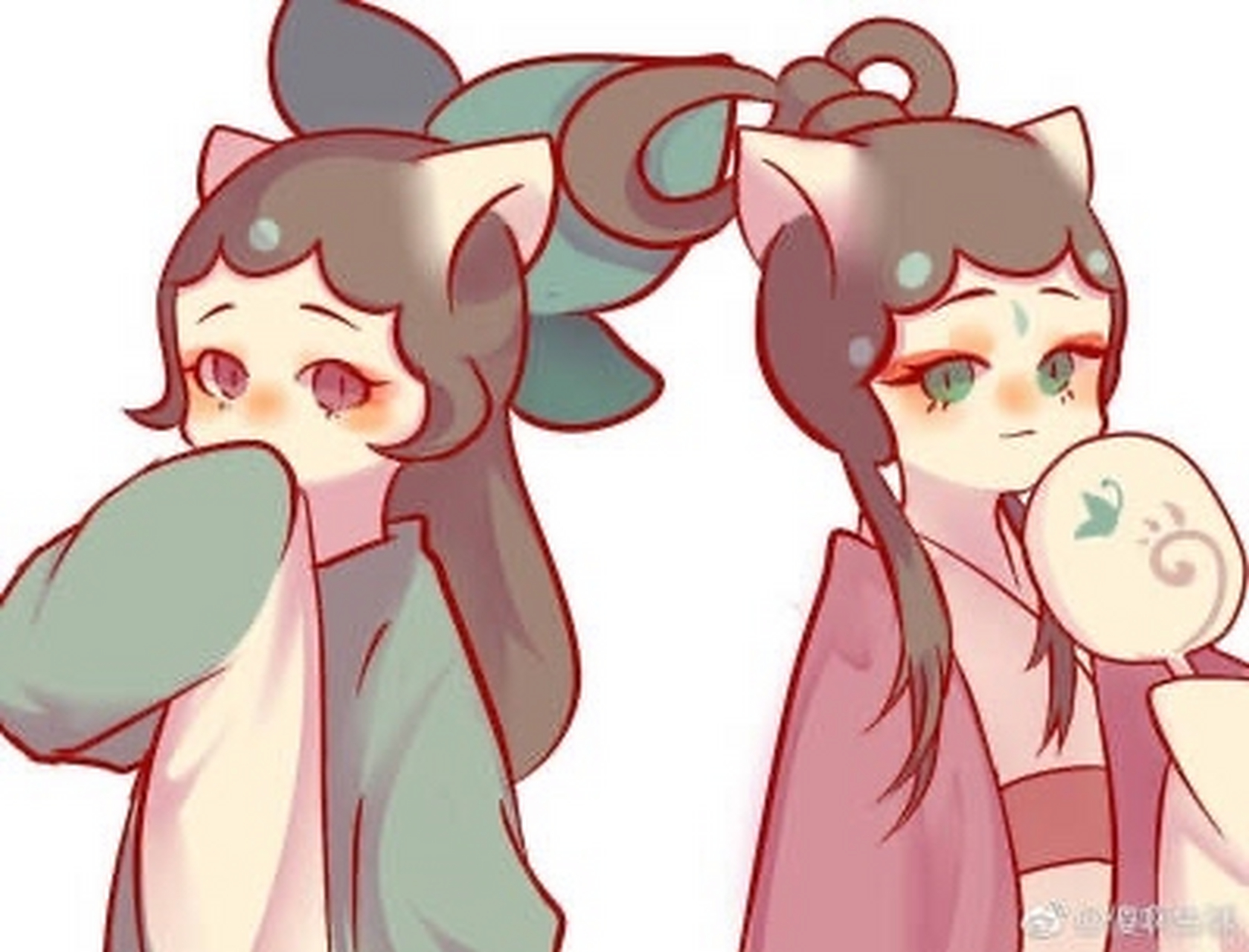 小青和墨紫的姐妹图!