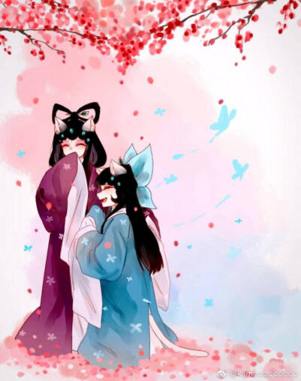 小青和墨紫的姐妹图!