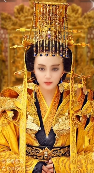 咏则天女皇 龙睛凤颈铸君颜, 权倾天下智当先.