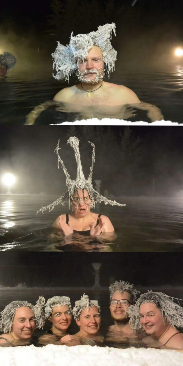 加拿大一年一度的冰冻头发大赛又开始了