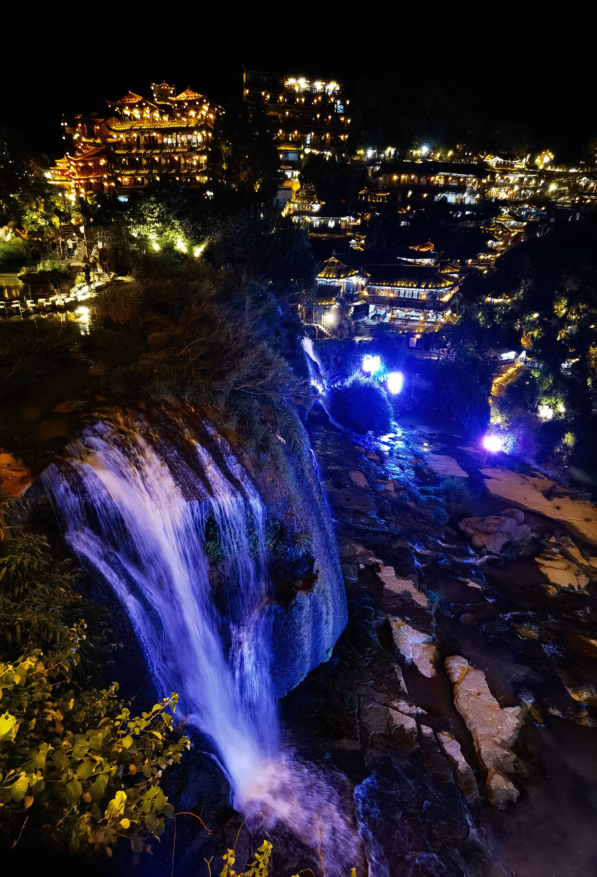 芙蓉镇夜景绝美
