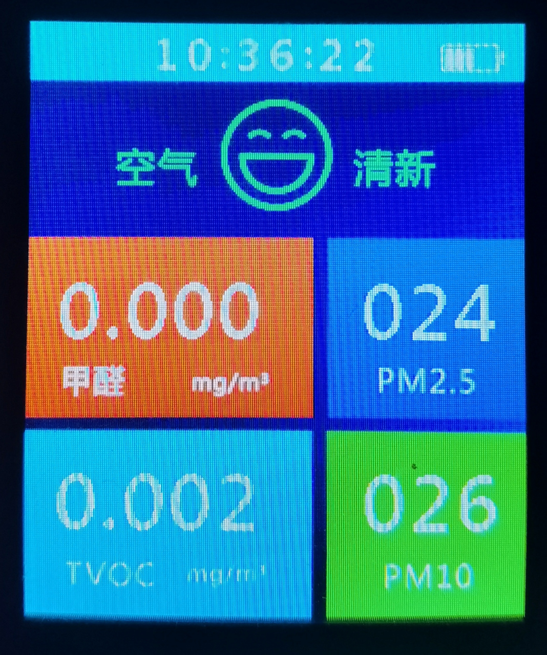 我室内空气质量非常好! 今天是2021年11月1日,北京阴天.但是,我室内空