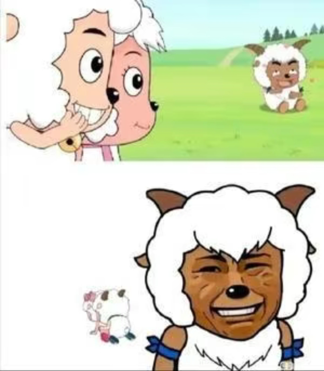 沸羊羊,喜羊羊动不了了,你快来帮帮他呀#图个开心