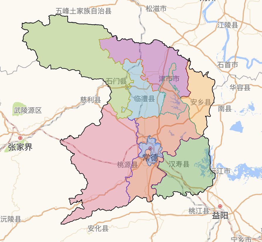 常德市是湖南省下辖的一个地级市,位于湖南省西北部,东临岳阳市,南接