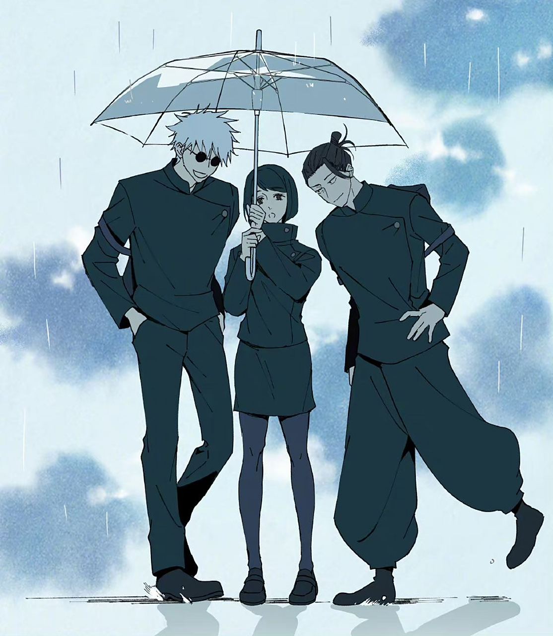 咒术回战# 四大特级咒术师……这个画风好绝!