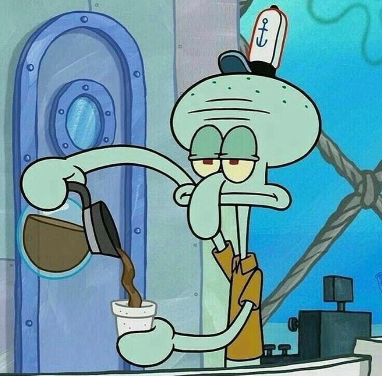 章鱼哥头像也来点  这种要死不活的样子就非常适合我 676767