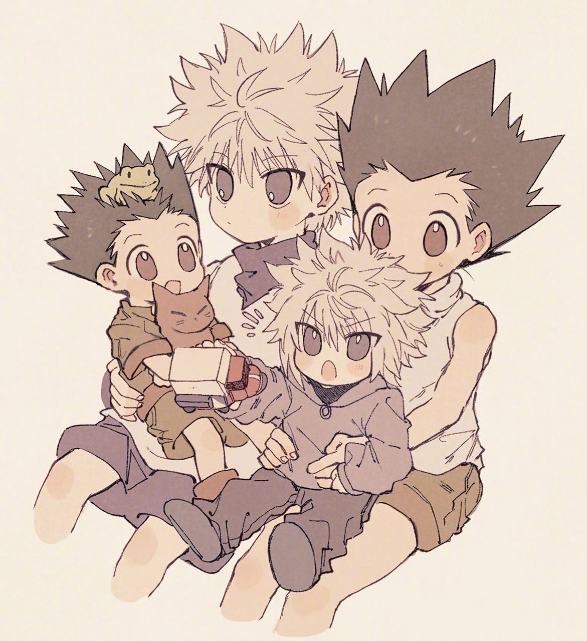 可可爱爱的小杰与奇犽(*0766`*) #全职猎人# x:na8_06 6767